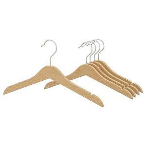IKEA HANGA kids wooden hangers Wooden Hangers Set of 12